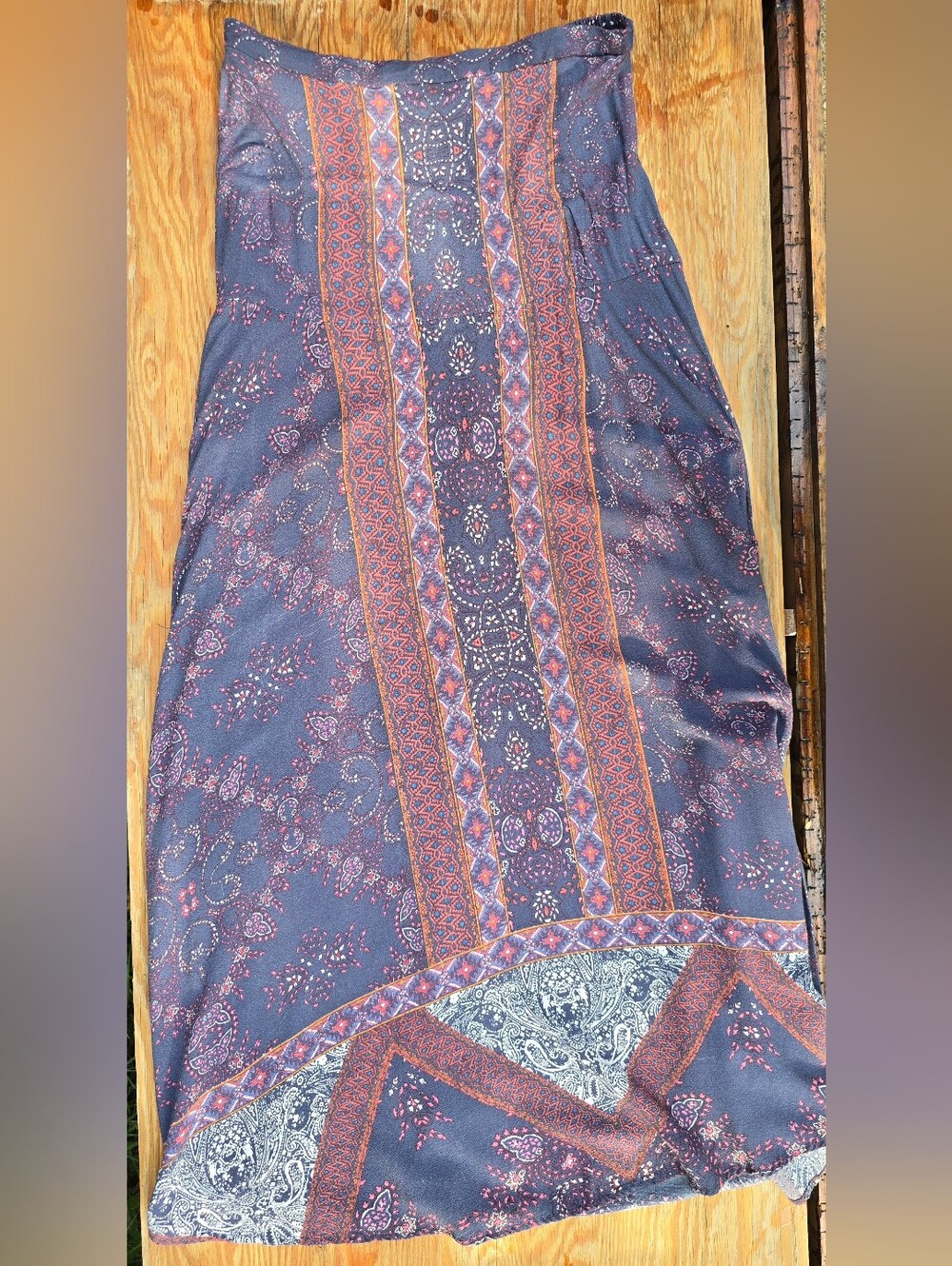 Knox Rose pull-on boho maxi skirt
